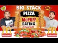BIG STACK PIZZA McPUFF EATING CHALLENGE | Mcdonald's Pizza Puff Eating Competition | Viwa Food World