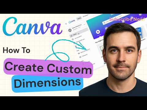 How to Create a Canva Design Using Custom Dimensions | Canva Tutorial 2026