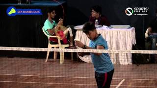 SFA Mumbai 2015 | Badminton | Rohil Deepak Gajara Vs Parth Manish Shah | Boys | U15