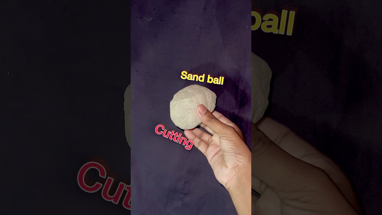 I CUT MY SAND BALL ⚽️ 