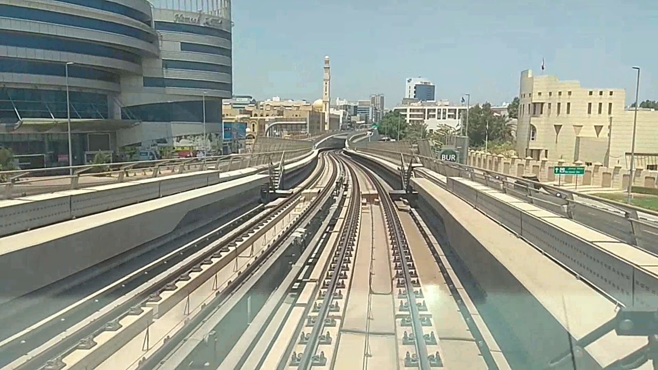 Metro Ride Oud Mehta to Burjuman Dubai YouTube