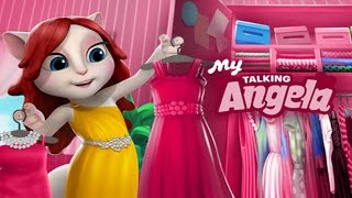 My talking Angela Quirky Outfit with Red Side Swept Hair Gameplay great makeover for Kid  Ep 8 screenshot 3