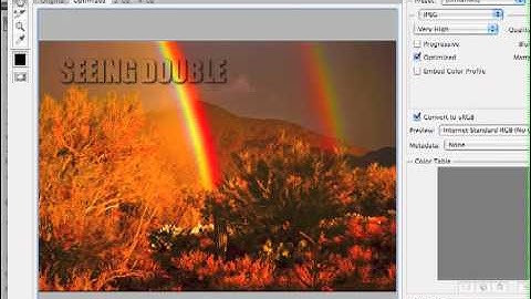26 Photoshop CS5 Save JPEG images for Web Sharing