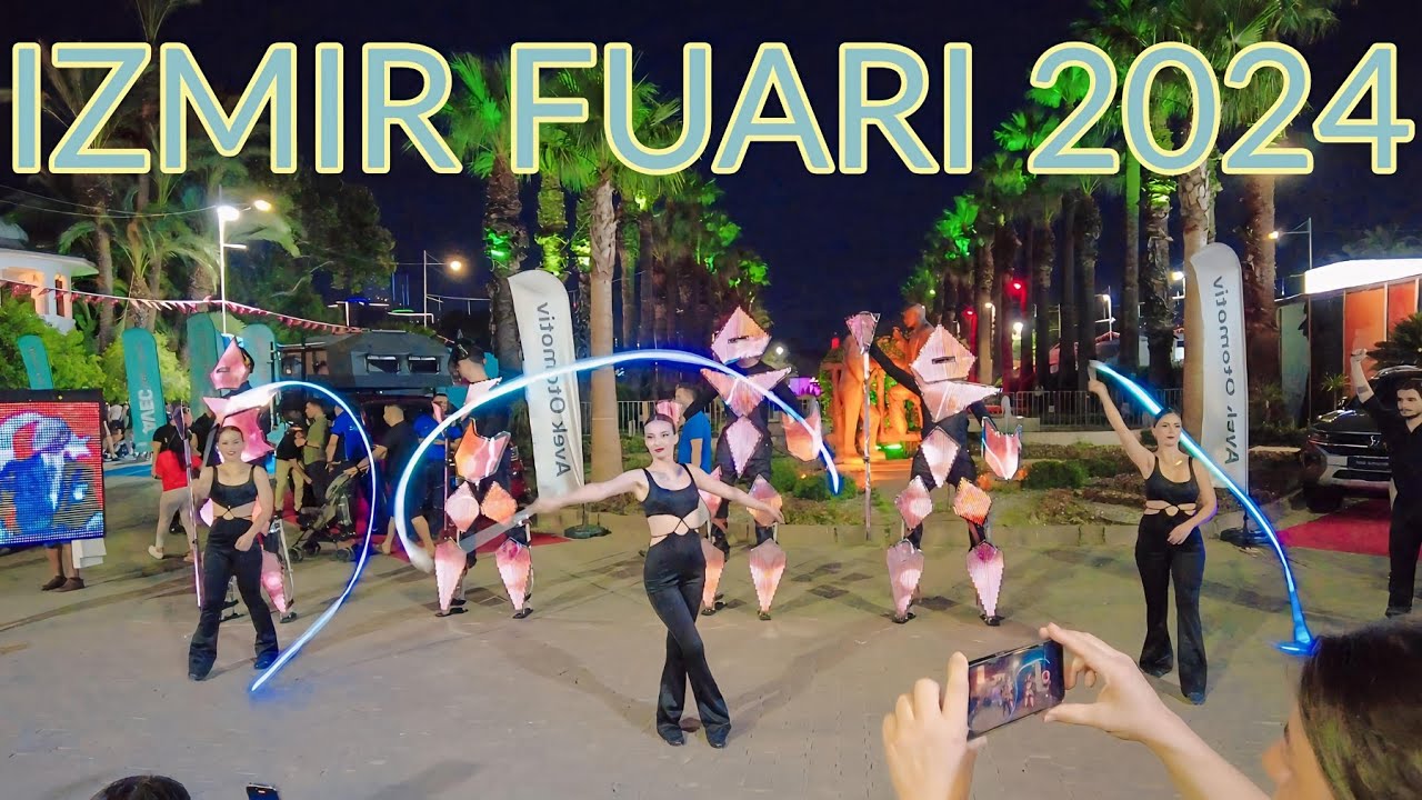 Izmir, Turkiet | fuarı | Stadsvandring 4K