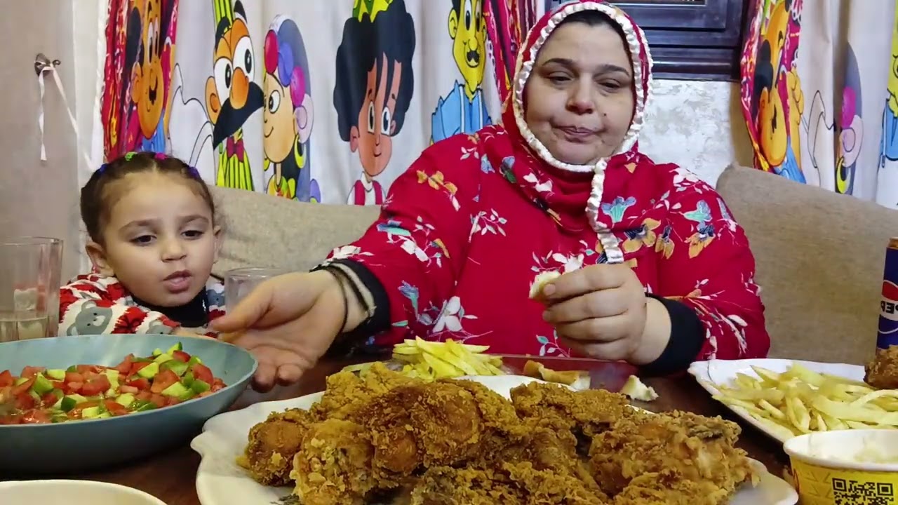 تعالوا شوفوا فطار ١٣ يوم رمضان وسامحوني على اللي حصل مني في الفيديو