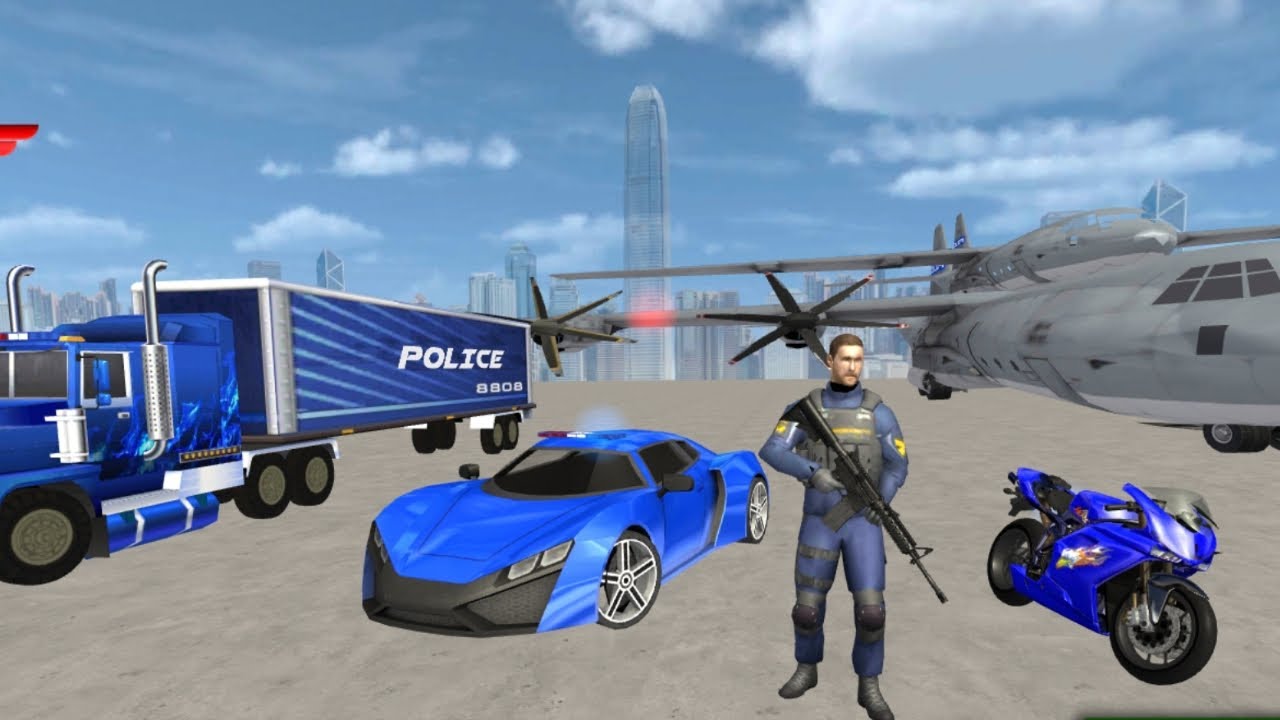 Police Plane Cars Transport Simulator Games Unlocked all Level