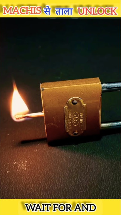😱 ताला खोले सिर्फ माचिस से !! How To Lock & Unlock Only Machis #shorts #short #fact #lock