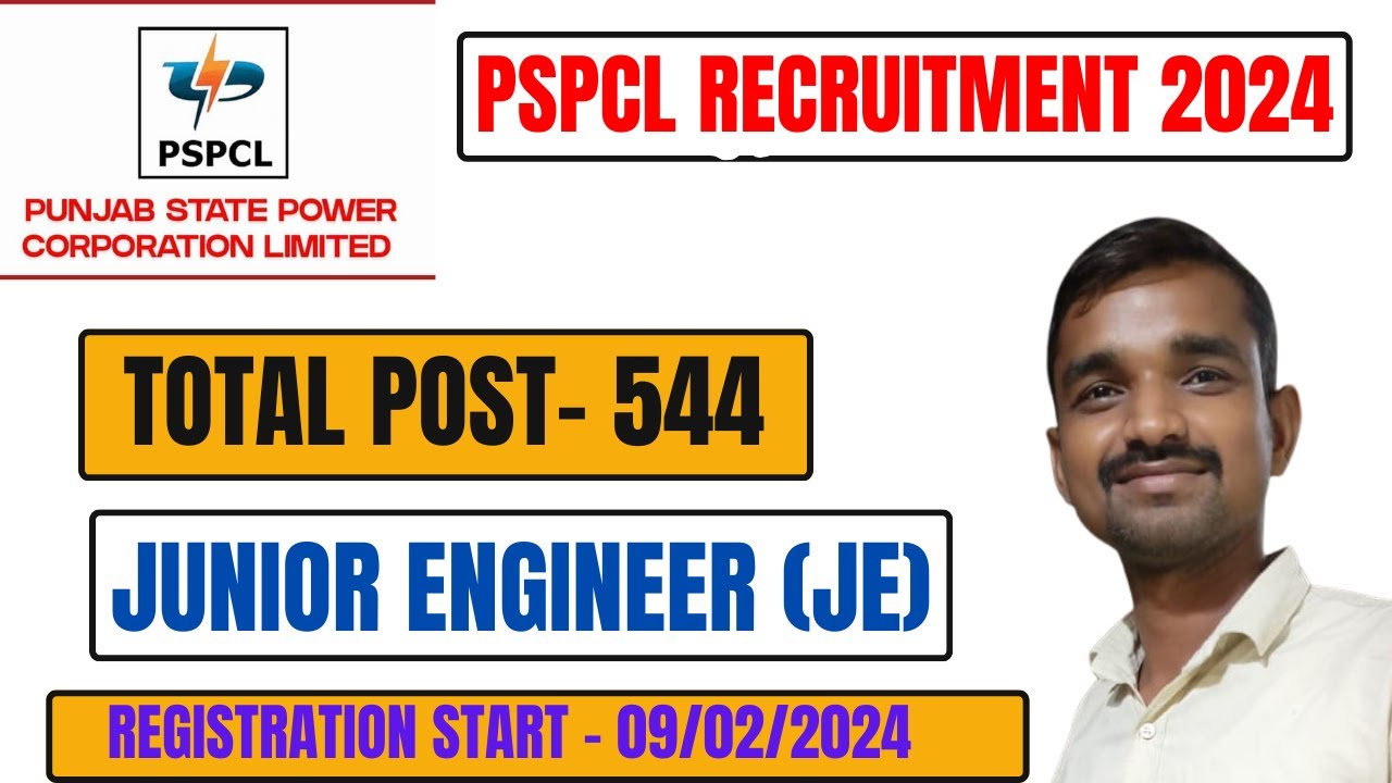 PSPCL Recruitment 2024/PSPCL (JE)New Vacancy 2024/PSPCL Junior Engineer भर्ती 2024/ 
