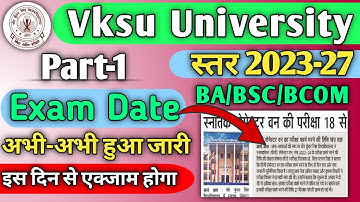 vksu part 1 exam date 2023-27|vksu part 1 exam from 2023-27|vksu part 1 exam 2023-27|vksu exam 2024