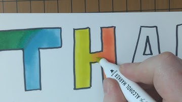 Blending Alcohol Markers to Make a Gradient - Color Mixing