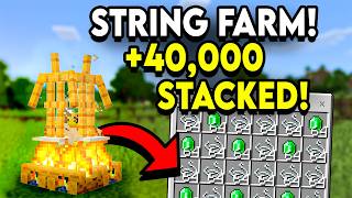 BEST NEW String Farm In Minecraft Bedrock +1.21/26.2!