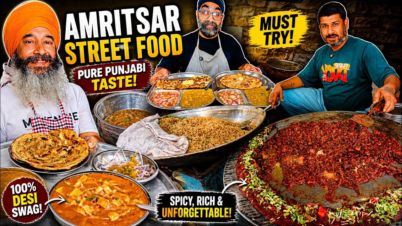 3 Best Street Food In Amritsar | Food Near Golden Temple | Street Food Amritsar | Indian Street Food