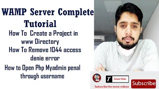 Celebrity How to remove 1044 error | How to Create a Database in WAMP server | What is WWW directory | Net Worth