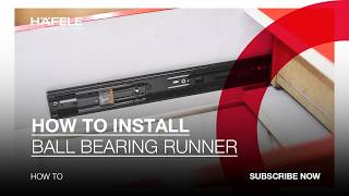 BALL BEARING RUNNER PUSH TO OPEN AND SOFT CLOSE MECHANISM screenshot 5