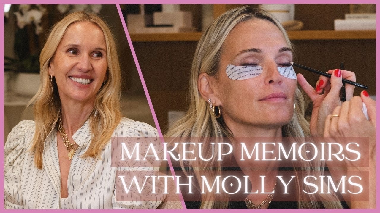 Molly Sims with YSE Beauty Makeup Memoirs, a Monika Blunder Beauty