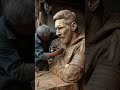 Lionel Messi Recreated in wood — Insane Creativity!#Messi #LionelMessi #MessiStatue #MudArt #ClayS