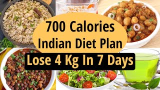 700 Calories Diet Plan To Lose Weight Fast In Hindi | Lose 4 Kgs In 7 Days | Let's Go Healthy screenshot 3