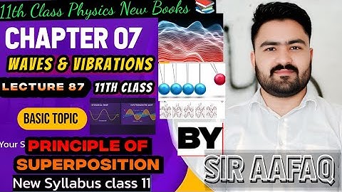 Principle of Superposition of waves Class 11| 11th Class Physics New Book Unit 7|Waves & Oscillation