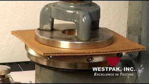 Mullen Burst Test ASTM D774 at Westpak Inc.