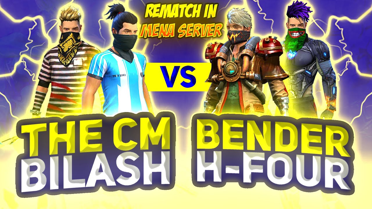 Bender + H-Four Vs Bilash + Cm || Free Fire Insane Rematch In Mena Server - Nonstop Gaming