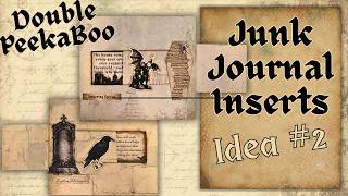 Junk Journal Inserts with Hidden Surprises l Junk Journal Tutorial l Peekaboo Journal Insert Idea