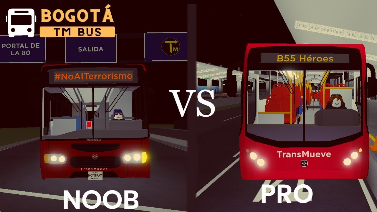 Noob Vs Pro 🌴 | TransMilenio | Roblox | NotiTrax