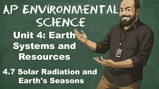 AP Environmental Science Unit 4 – Topic 4.7 Solar Radiation and Earth’s Seasons