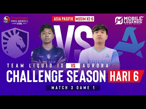 TLID VS RORA | SPS Mobile Challenge Season | MLBB | S6 Hari 6 | MATCH 3 GAME 1