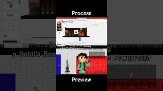 Day 3-4 of making a Baldi's Basics PowerPoint animation