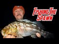 Fishing the spawn for calico bass and Sandbass at the Long Beach breakwall