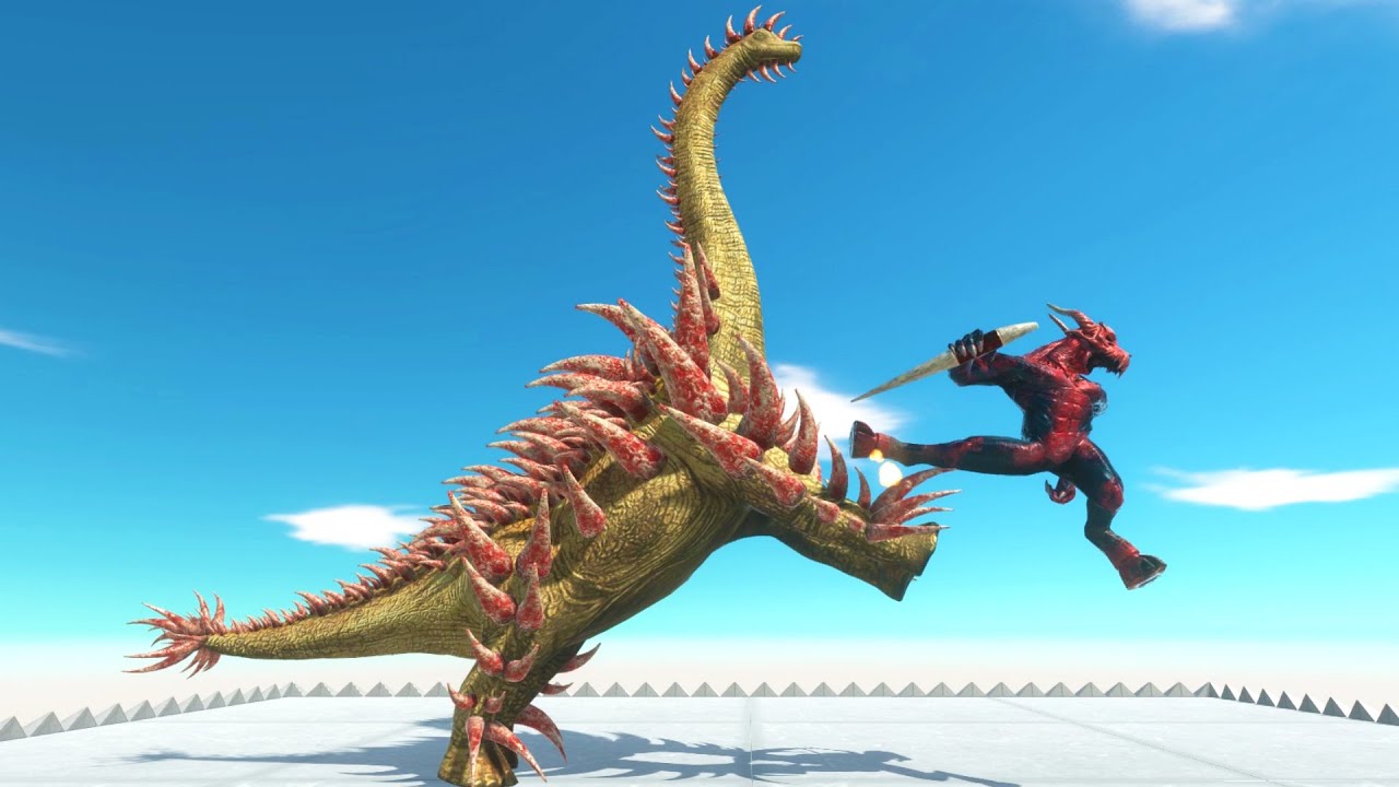 Mutant Brachio Gene - 01(MBG-01) Powerful legs - New Update Animal Revolt Battle Simulator