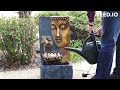 XBrand Step-by-Step Product Set-up Video - Buddha Face Zen Water Fountain w/LED Light -CR3012BDFTNA