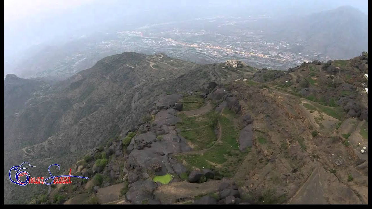 تصوير جوي لجبل ريمان شيلة بدون موسيقى