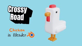 Crossy Road Chicken Blender Tutorial | Low Poly Character Modeling
