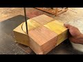 Amazing woodturning creative skills craft fastest easy  great art on a big wood lathe