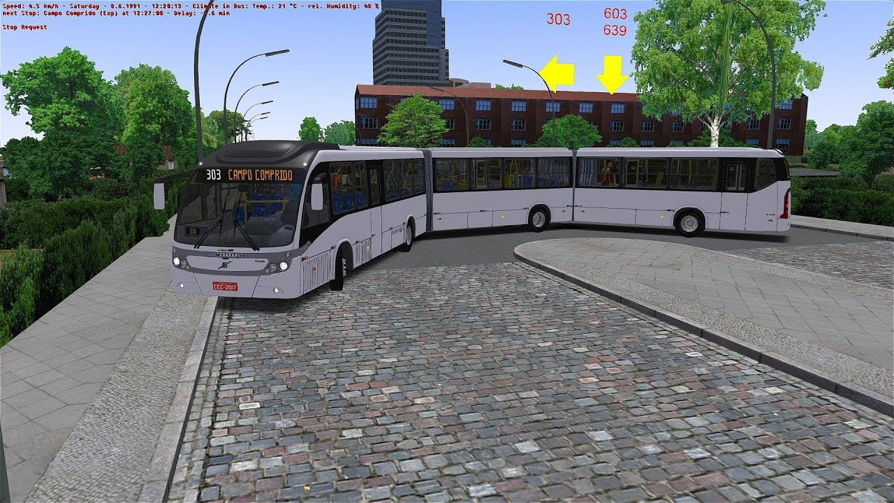 [OMSI 2] 303 Centenário Curitiba 0.9 (André Viana) - Mega BRT Biarticulado (Cleber - W.I.P) + G27