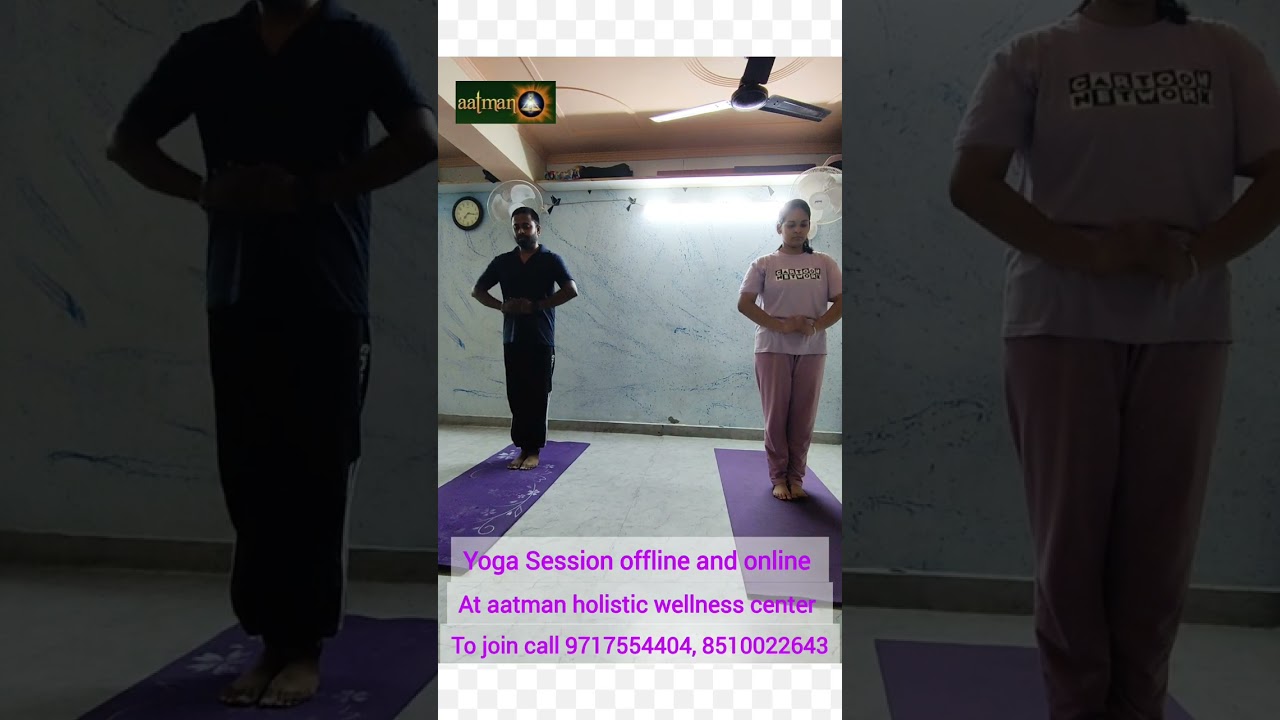 A complete Yoga Session at aatman holistic wellness center 