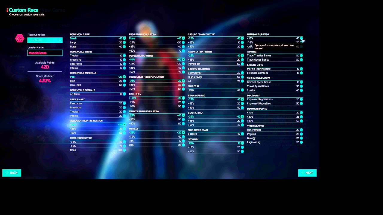 Master of Orion (2016) Let's Play - MOO2106.Ep#1: Custom Races and Game Parameters