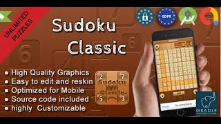 Sudoku Classic Admob + GDPR + Android Studio by bdrubel64 screenshot 3