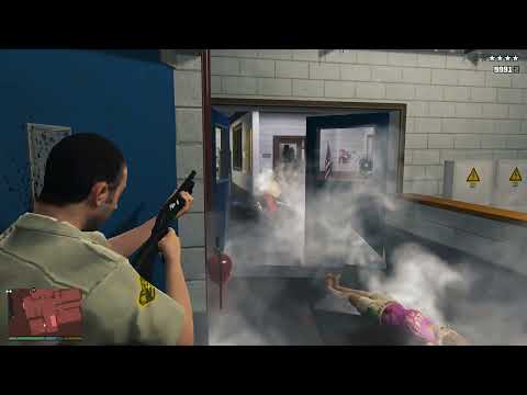 GTA 5 [R.D.E. 4.0.3] - The Sheriff’s Massacre At The Police Station + Ten Star Escape