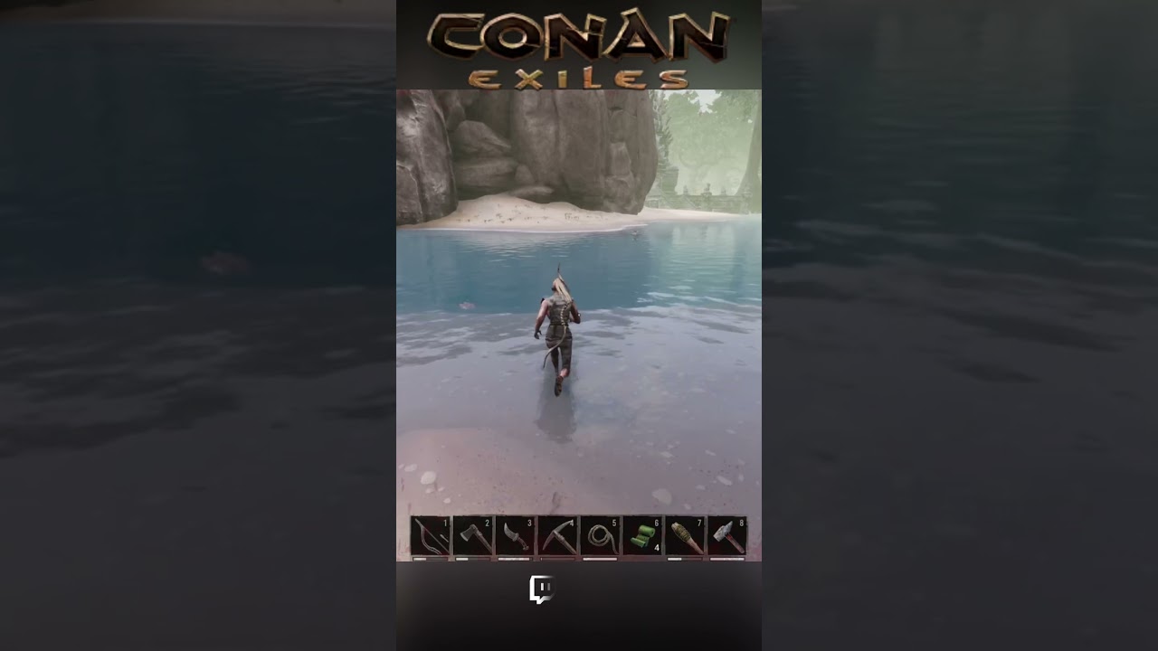 Funny Clip Stealing a Baby Jaguar Conan Exiles