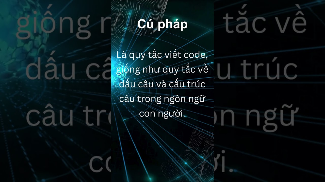 Khái niệm cơ bản trong lập trình 