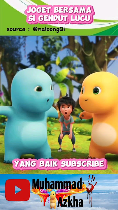#funny || Dino kuning gendut bahasa Indonesia, episode joget bersama si gentong #shorts #animation