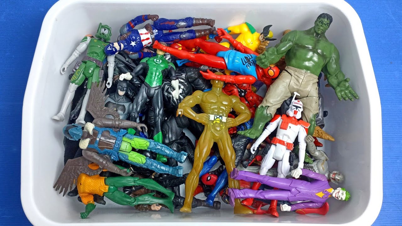 Koleksi Figure Super Hero | Marvel and DC, Iceman, Spiderman Miles Morales, Joker,