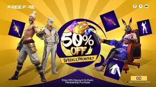 Monthly Membership 50% Off Confirm Date |New Event Free Fire Bangladesh Server| Free Fire New Event screenshot 2
