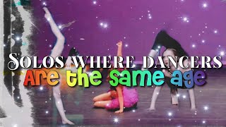 Solos Where The Dancers Were The Same Age Shocking