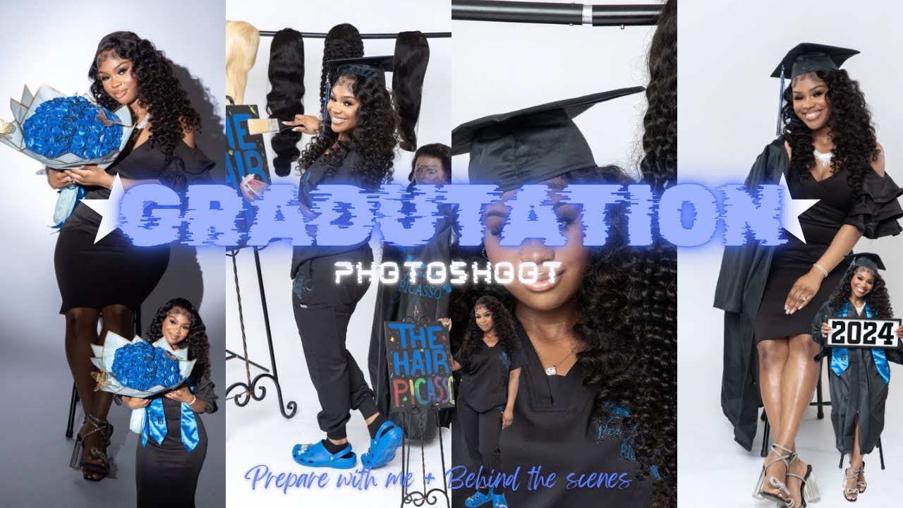 2024 GRADUATION PHOTOSHOOT !!!! (Prep with me + Vlog) |Nails, Lashes ...