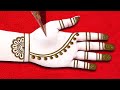 Wedding Special Easy Bridal Mehndi Design-Front Hand Arabic Henna Design for Eid