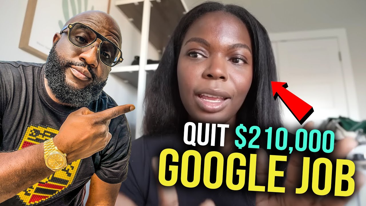 Чернокожая женщина увольняется с работы в Google с зарплатой 210 ​​000 долларов в разгар рецессии...