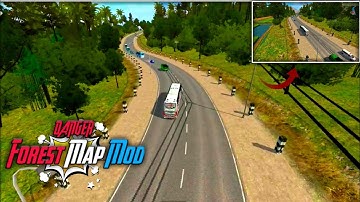 🛣️Latest Mountain Forest 🏞️ Map Mod Bussid 3.7.1 #bussimulatorindonesia #mapmodbussid #forestmapmod